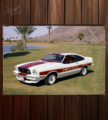 Металлическая табличка Mustang Cobra II 451